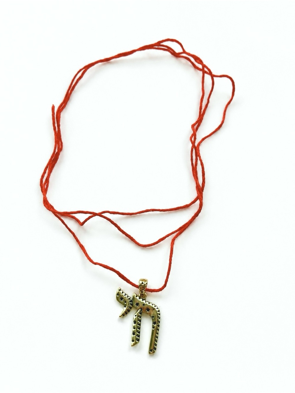 Chai hebrew pendant adjustable choker necklace